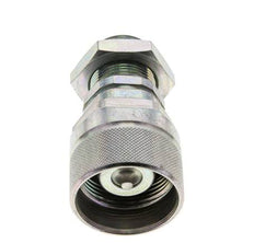 Stahl DN 12,5 Hydraulikkupplung Stopfen 18 mm L Druckring Schottwand ISO 14541/8434-1 D M36 x 2