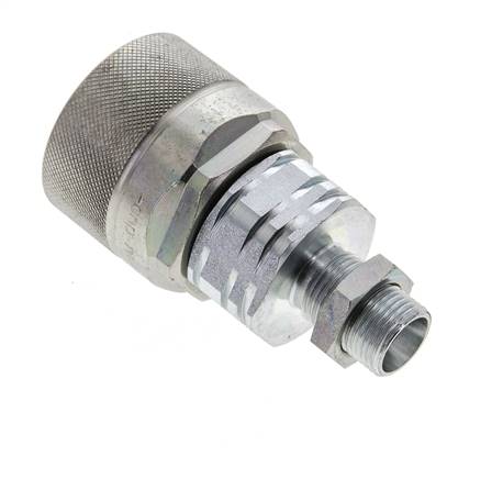 Stahl DN 20 Hydraulikkupplung Stopfen 12 mm L Druckring Schottwand ISO 14541/8434-1 D M42 x 2
