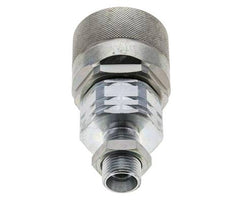 Stahl DN 20 Hydraulikkupplung Stopfen 12 mm L Druckring Schottwand ISO 14541/8434-1 D M42 x 2
