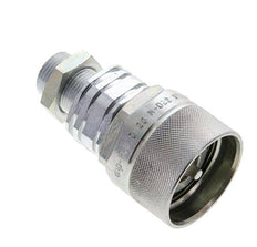Stahl DN 20 Hydraulikkupplung Stopfen 15 mm L Druckring Schottwand ISO 14541/8434-1 D M42 x 2
