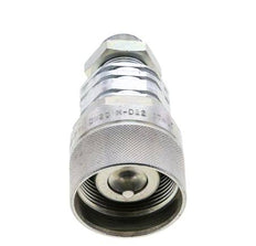 Stahl DN 20 Hydraulikkupplung Stopfen 15 mm L Druckring Schottwand ISO 14541/8434-1 D M42 x 2