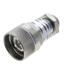 Stahl DN 20 Hydraulikkupplung Stopfen 18 mm L Druckring Schottwand ISO 14541/8434-1 D M42 x 2