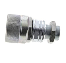 Stahl DN 20 Hydraulikkupplung Stopfen 18 mm L Druckring Schottwand ISO 14541/8434-1 D M42 x 2