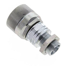 Stahl DN 20 Hydraulikkupplung Stopfen 18 mm L Druckring Schottwand ISO 14541/8434-1 D M42 x 2
