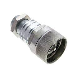 Stahl DN 20 Hydraulikkupplung Stopfen 18 mm L Druckring Schottwand ISO 14541/8434-1 D M42 x 2
