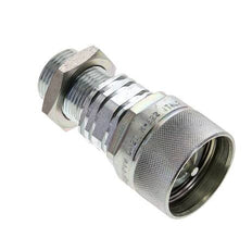 Stahl DN 20 Hydraulikkupplung Stopfen 22 mm L Druckring Schottwand ISO 14541/8434-1 D M42 x 2