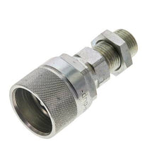 Stahl DN 10 Hydraulikkupplung Stopfen 10 mm S Druckring Schottwand ISO 14541/8434-1 D M28 x 2