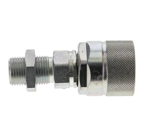 Stahl DN 10 Hydraulikkupplung Stopfen 10 mm S Druckring Schottwand ISO 14541/8434-1 D M28 x 2