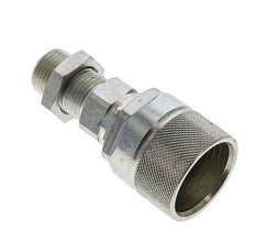 Stahl DN 10 Hydraulikkupplung Stopfen 10 mm S Druckring Schottwand ISO 14541/8434-1 D M28 x 2