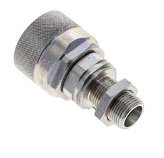 Stahl DN 12,5 Hydraulikkupplung Stopfen 12 mm S Druckring Schottwand ISO 14541/8434-1 D M36 x 2