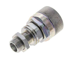 Stahl DN 12,5 Hydraulikkupplung Stopfen 12 mm S Druckring Schottwand ISO 14541/8434-1 D M36 x 2