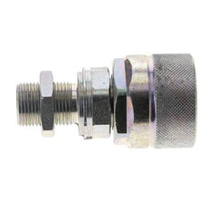 Stahl DN 12,5 Hydraulikkupplung Stopfen 12 mm S Druckring Schottwand ISO 14541/8434-1 D M36 x 2