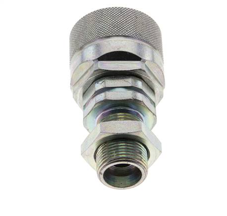 Stahl DN 12,5 Hydraulikkupplung Stopfen 14 mm S Druckring Schottwand ISO 14541/8434-1 D M36 x 2