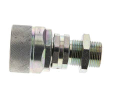 Stahl DN 12,5 Hydraulikkupplung Stopfen 16 mm S Druckring Schottwand ISO 14541/8434-1 D M36 x 2