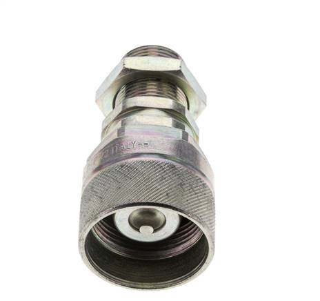 Stahl DN 12,5 Hydraulikkupplung Stopfen 16 mm S Druckring Schottwand ISO 14541/8434-1 D M36 x 2