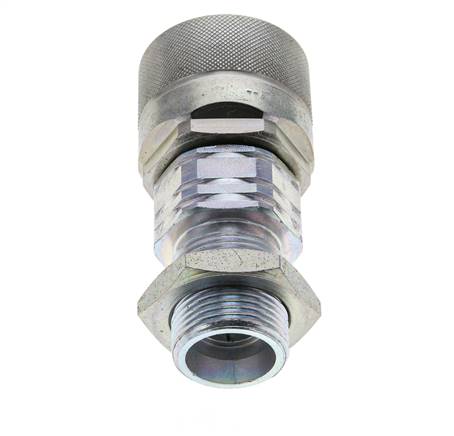 Stahl DN 20 Hydraulikkupplung Stopfen 20 mm S Druckring Schottwand ISO 14541/8434-1 D M42 x 2
