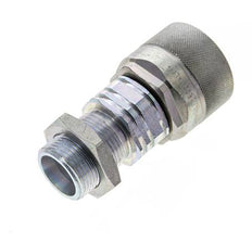 Stahl DN 20 Hydraulikkupplung Stopfen 20 mm S Druckring Schottwand ISO 14541/8434-1 D M42 x 2