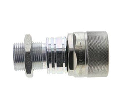 Stahl DN 20 Hydraulikkupplung Stopfen 20 mm S Druckring Schottwand ISO 14541/8434-1 D M42 x 2