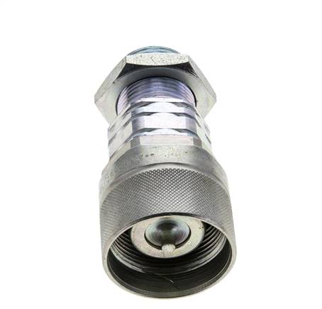 Stahl DN 20 Hydraulikkupplung Stopfen 20 mm S Druckring Schottwand ISO 14541/8434-1 D M42 x 2