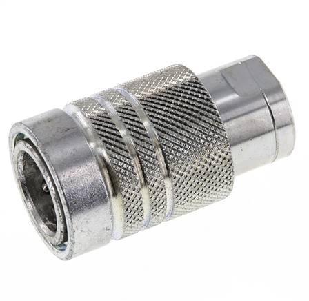 Stahl DN 10 Hydraulikkupplung Muffe 8 mm L Druckring ISO 7241-1 A/8434-1 D 16mm