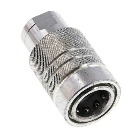 Stahl DN 10 Hydraulikkupplung Muffe 8 mm L Druckring ISO 7241-1 A/8434-1 D 16mm