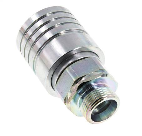Stahl DN 25 Hydraulikkupplung Muffe 20 mm S Druckring ISO 7241-1 A/8434-1 D 34,3mm