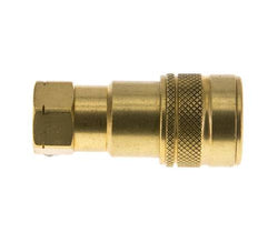 Messing DN 5 Hydraulikkupplung Muffe 1/8 Zoll NPT-Innengewinde ISO 7241-1 B D 10,9mm
