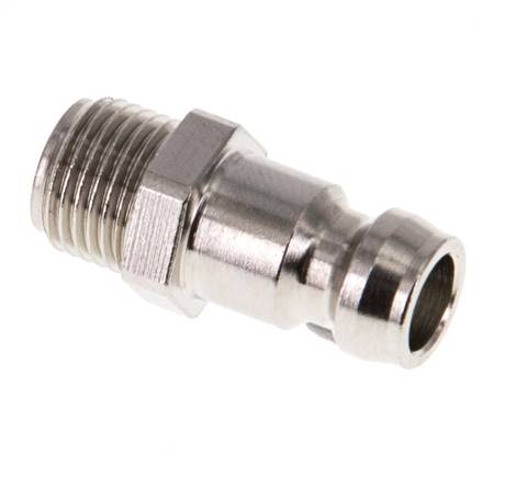 Messing DN 6 Form-Kupplungsstecker G 1/8 Zoll Außengewinde [5 Stück]