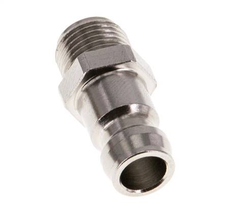 Messing DN 6 Form-Kupplungsstecker G 1/8 Zoll Außengewinde [5 Stück]