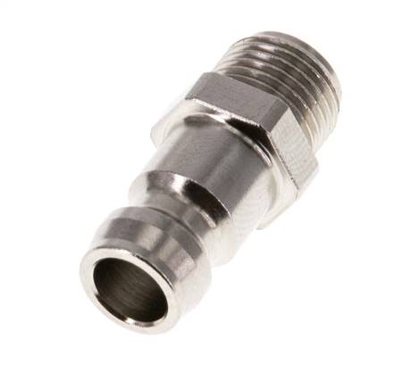 Messing DN 6 Form-Kupplungsstecker G 1/8 Zoll Außengewinde [5 Stück]