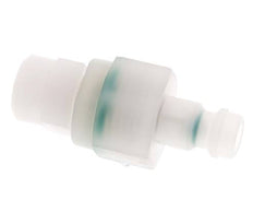 PVDF DN 5 Kupplungsstopfen 4x6 mm Überwurfmutter Doppelabsperrung
