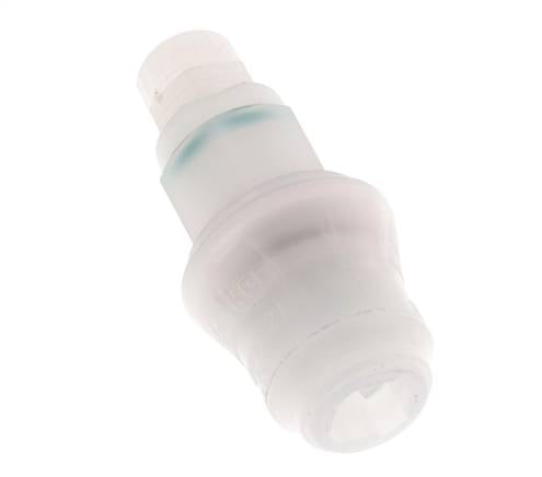 PVDF DN 5 Kupplungsmuffe 4x6 mm Überwurfmutter