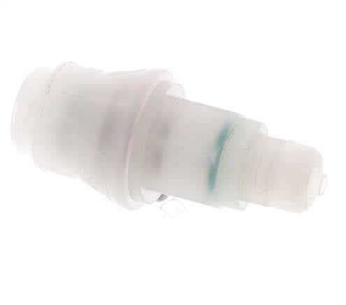 PVDF DN 5 Kupplungsmuffe 4x6 mm Überwurfmutter