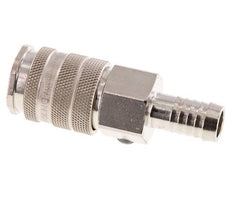 Messing vernickelt DN 10 Luftkupplungsmuffe 13 mm Schlauchpfeiler