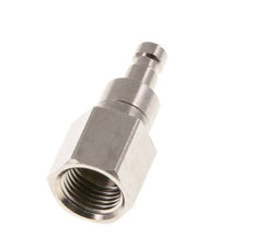 Messing vernickelt DN 2.7 (Micro) Luftkupplungsstecker G 1/8 Zoll weiblich Doppelabsperrung