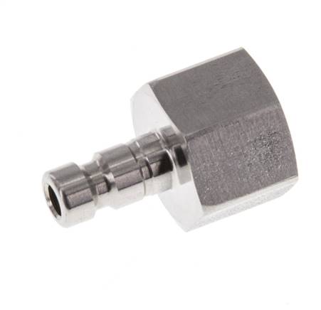 Edelstahl 316L DN 2,7 (Micro) Luftkupplungsstecker G 1/8 Zoll Innengewinde
