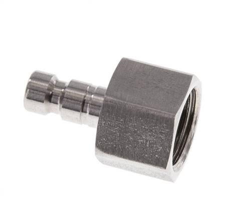 Edelstahl 316L DN 2,7 (Micro) Luftkupplungsstecker G 1/8 Zoll Innengewinde