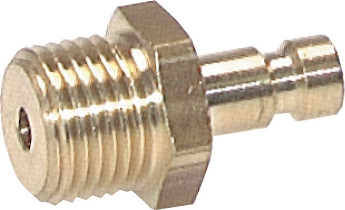 Messing DN 2.7 (Micro) Luftkupplungsstecker G 1/8 Zoll männlich [5 Stück]