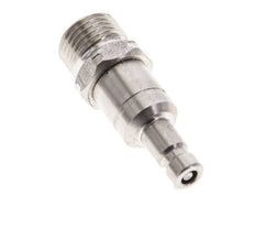 Edelstahl 316L DN 2,7 (Micro) Luftkupplungsstopfen G 1/8 Zoll Außengewinde Doppelabsperrung