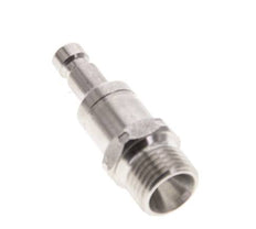 Edelstahl 316L DN 2,7 (Micro) Luftkupplungsstopfen G 1/8 Zoll Außengewinde Doppelabsperrung