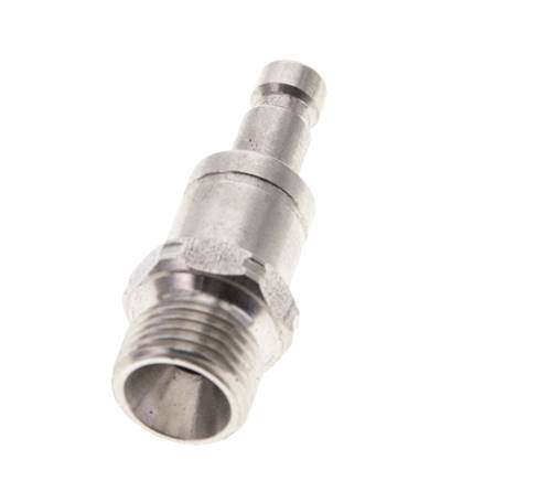 Edelstahl 316L DN 2,7 (Micro) Luftkupplungsstopfen G 1/8 Zoll Außengewinde Doppelabsperrung