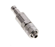 Edelstahl 316L DN 2,7 (Micro) Luftkupplungsstopfen 4x6 mm Überwurfmutter Doppelabsperrung