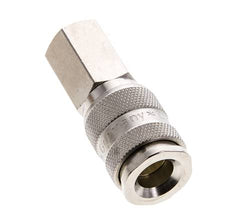 Messing vernickelt DN 5,5 (Orion) Luftkupplung Muffe G 1/4 Zoll Innengewinde