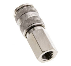 Messing vernickelt DN 5,5 (Orion) Luftkupplung Muffe G 1/4 Zoll Innengewinde