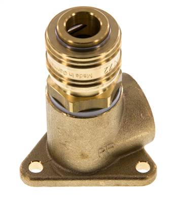 Messing DN 7,2 (Euro) Luftkupplung Muffe G 1/2 Zoll Innengewinde Wandmontage