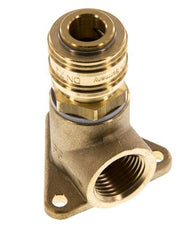 Messing DN 7,2 (Euro) Luftkupplung Muffe G 1/2 Zoll Innengewinde Wandmontage