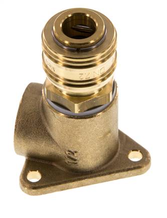 Messing DN 7,2 (Euro) Luftkupplung Muffe G 1/2 Zoll Innengewinde Wandmontage