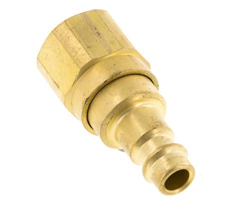 Messing DN 7,2 (Euro) Luftkupplungsstecker G 3/8 Zoll Innengewinde mit Rückschlagventil
