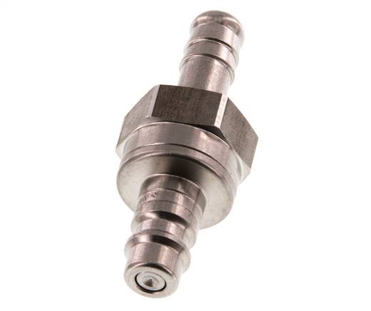 Edelstahl DN 7,2 (Euro) Luftkupplungsstecker 9 mm Schlauchsäule Doppelabsperrung