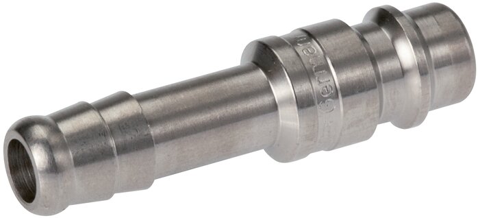 Edelstahl 316L DN 7,2 (Euro) Luftkupplungsstopfen 9 mm Schlauchsäule Doppelabsperrung
